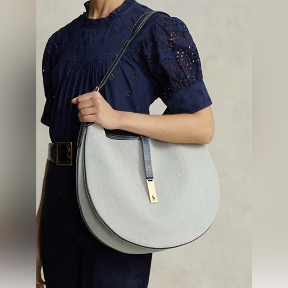 Ralph Lauren Polo ID Canvas Large Shoulder Bag - Picture 16 of 16